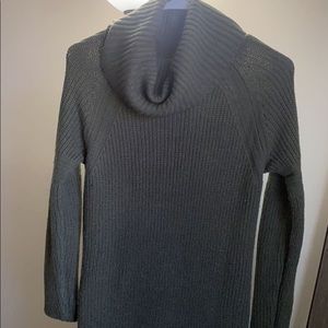 Dark Green turtle neck sweater dress